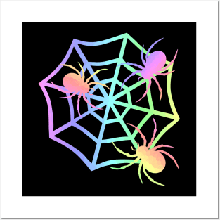 PASTEL Spider And Web Posters and Art